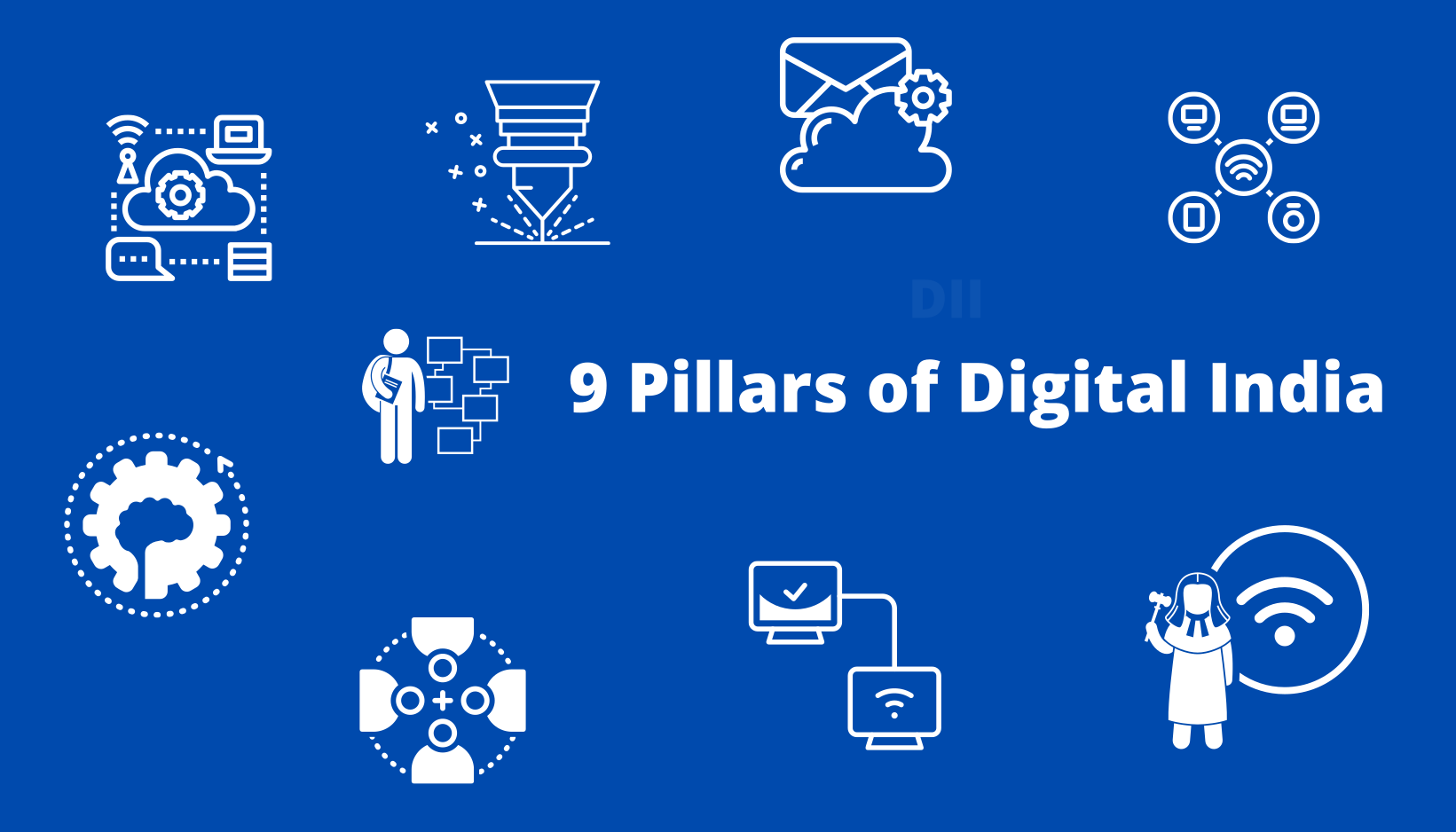 9 pillars of digital india