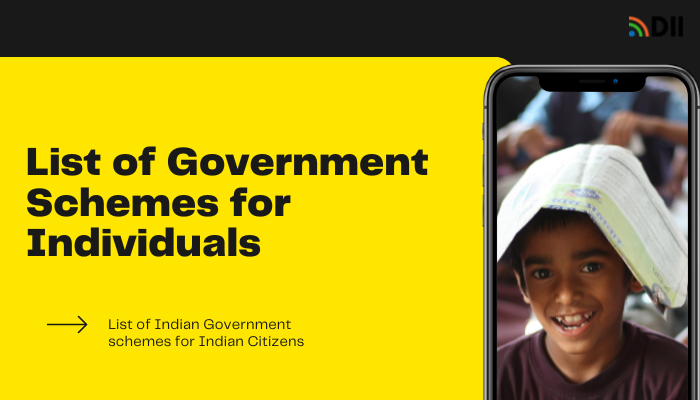 government schemes list for Individual