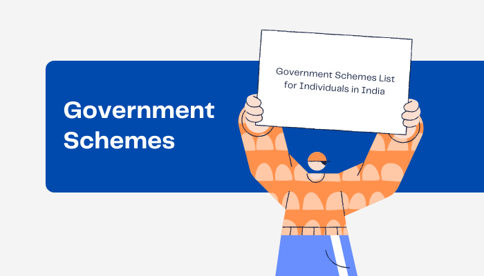 government schemes list for individual in India